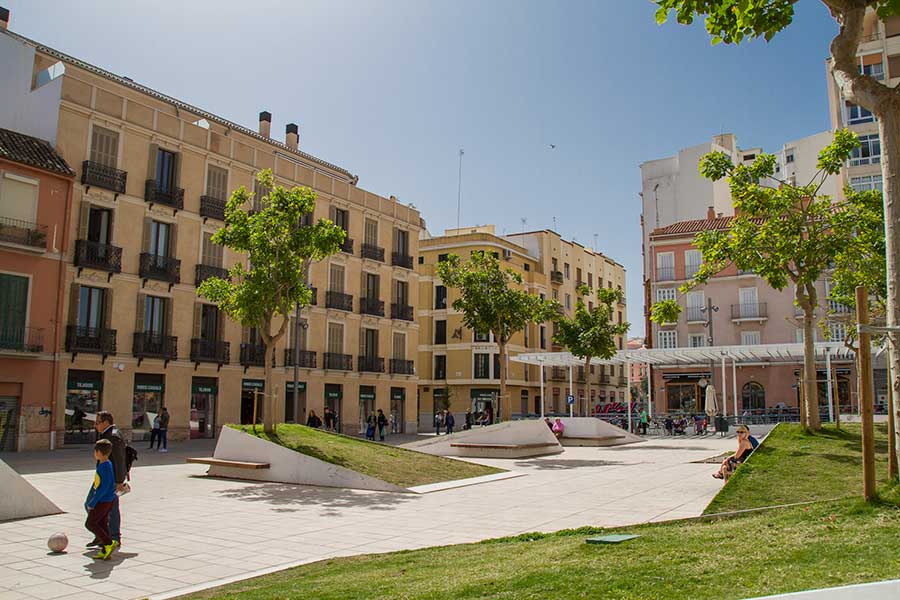Plaza de Camas en el Centro de Málaga